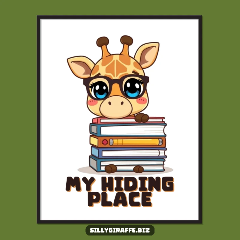 Funny Giraffe Files Digital Art - Instant Humorous Decor for Peaceful Spaces