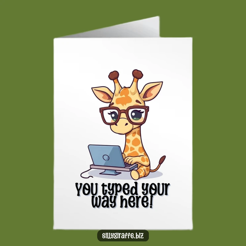 Free Printable Congrats Card: Speedy Giraffe & Office Humor Downloadable Gift